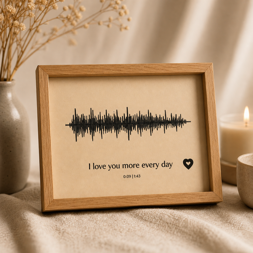 Turn your voice message into a timeless keepsake (Copy) (Copy) (Copy)