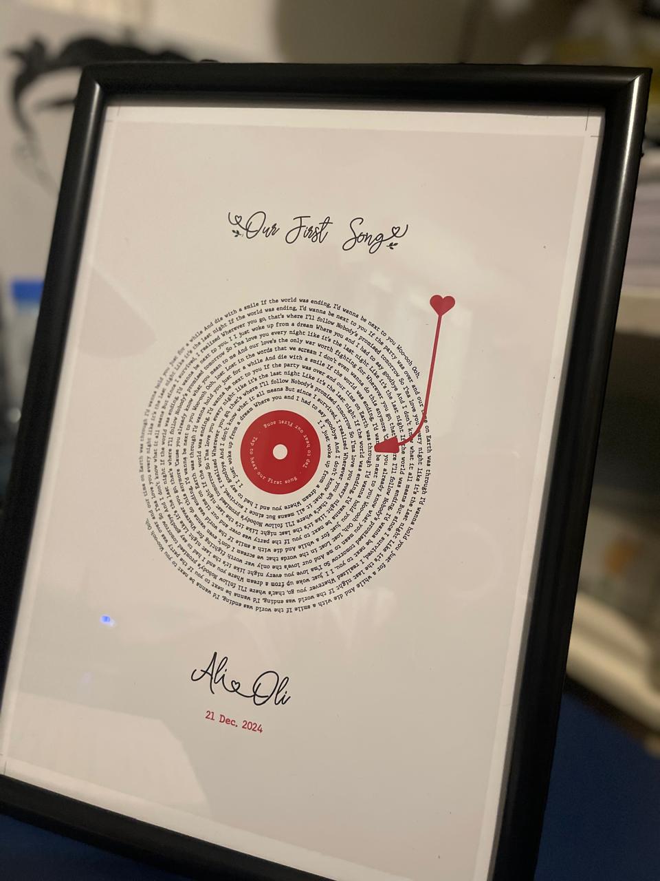 Turn your voice message into a timeless keepsake (Copy)